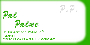 pal palme business card